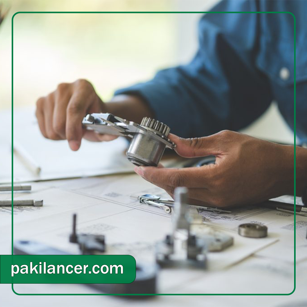 نمونه اولیه قطعه صنعتی در حال تراشکاری CNC تک‌قطعه
