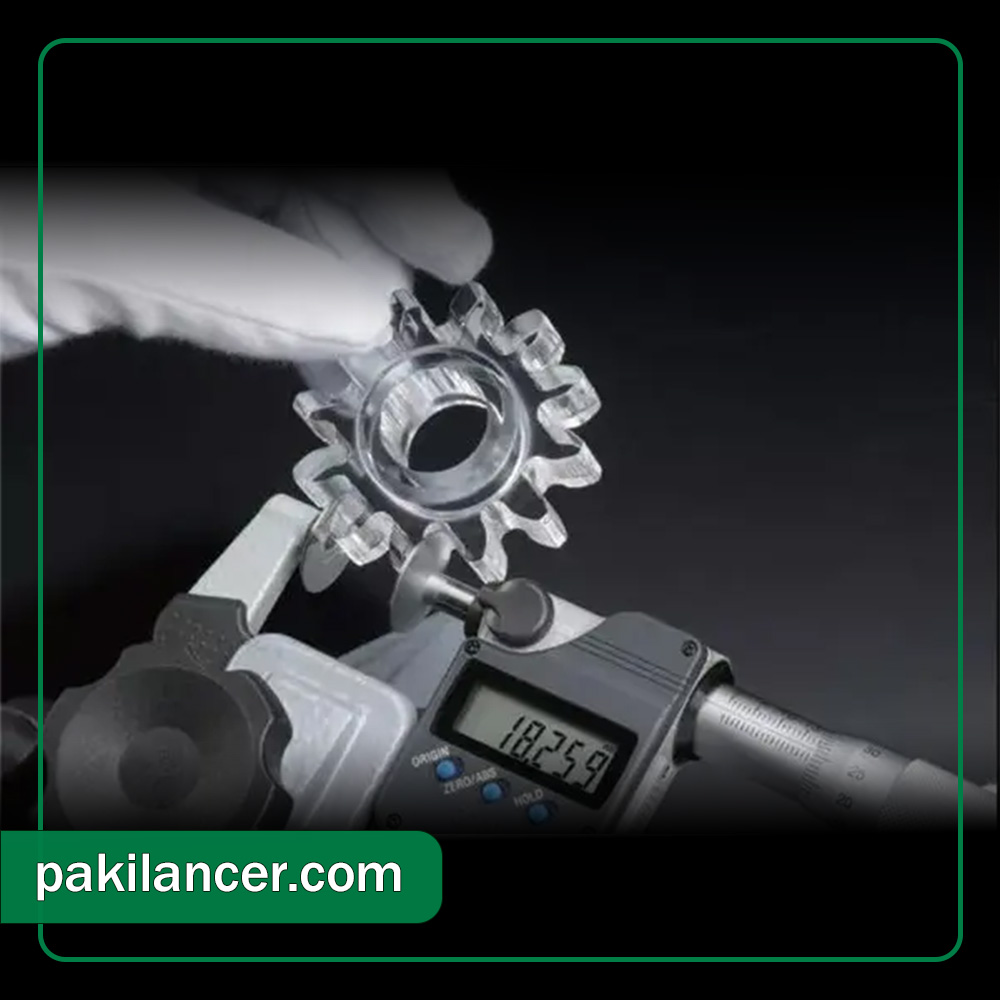 اندازه گیری چرخ دنده برای ساخت از روی نمونه